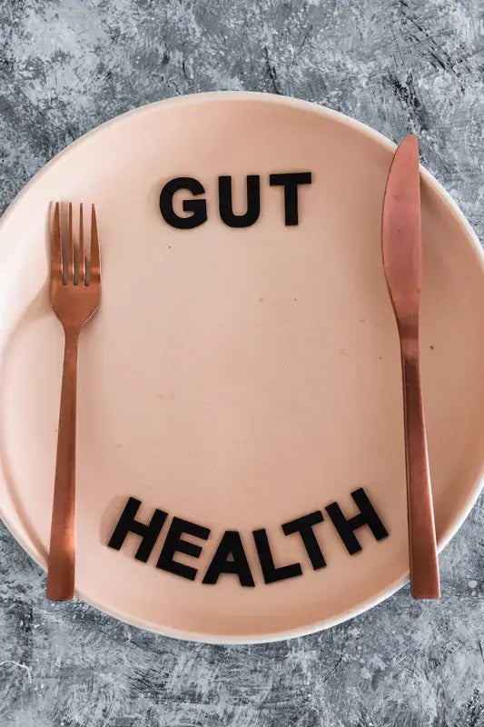 Gut microbiome and probiotic concept, for a guide to understanding microbiome supplements.