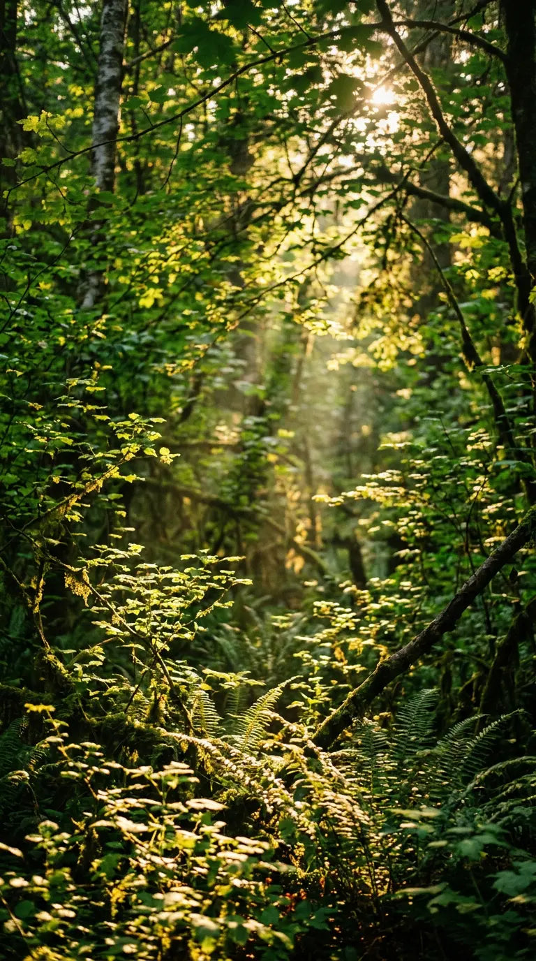 Forest with trees and light