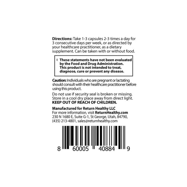 Artemisia Trinity | Targeted Microbial & Digestive Support directions