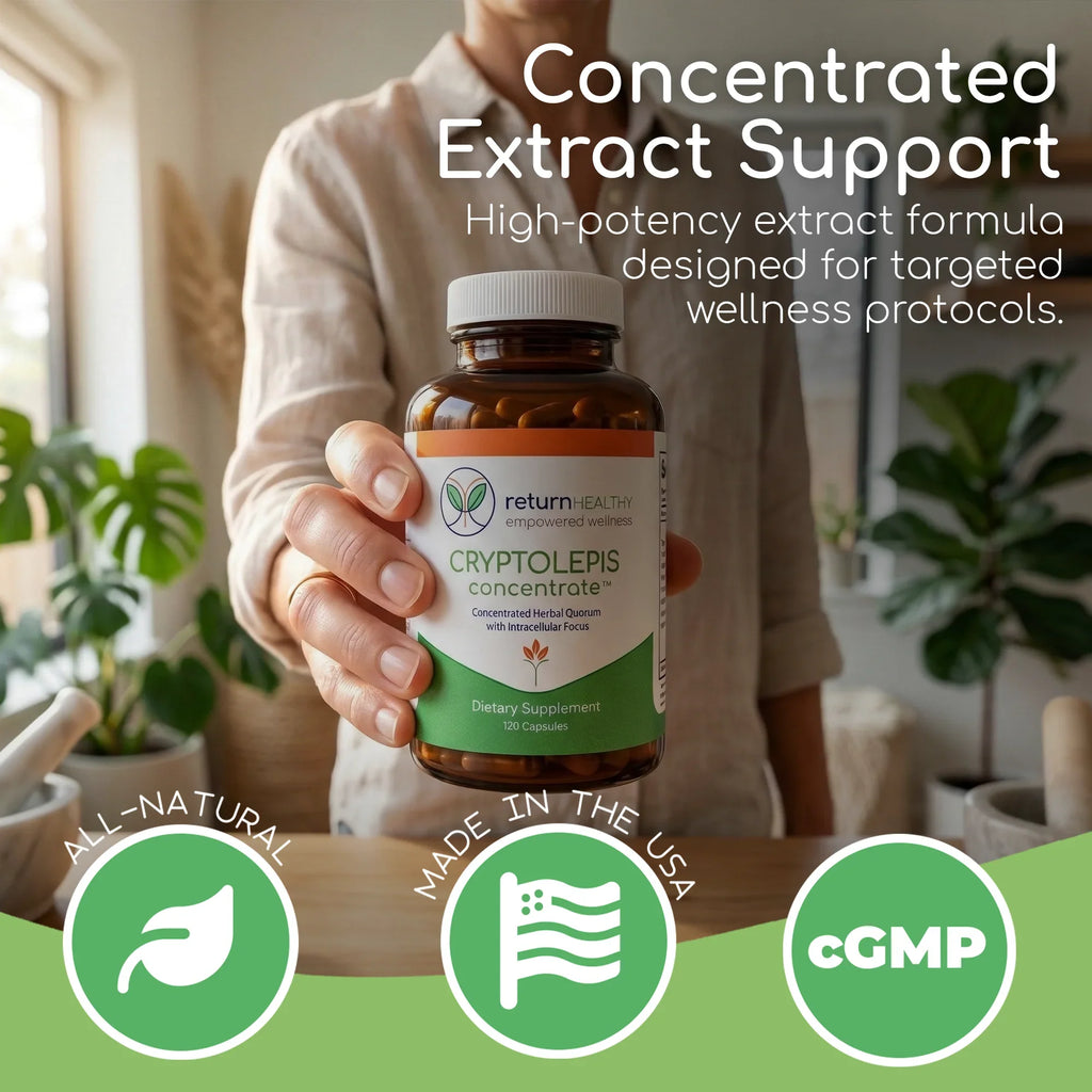Cryptolepis Concentrate benefits - microbial support, immune defense, and targeted daily use