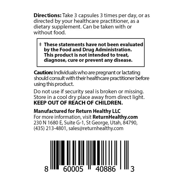 Foundation Formula | Daily Stress, Immune & Detox Support directions