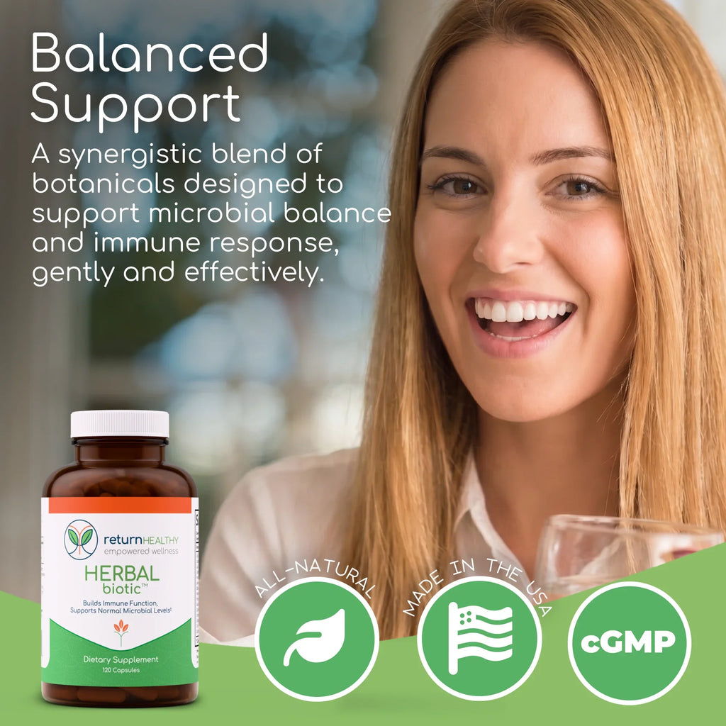 Herbal Biotic benefits - microbial balance, immune defense, and daily herbal support