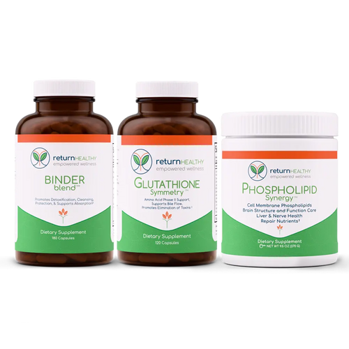 Return Healthy Mold Starter Kit, three practitioner-grade formulas for a gradual start to mold and biotoxin recovery.